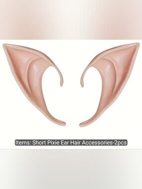 5/$35💐 Short Pixie Fairy Elf Ear Silicone - Fantasy Accessory